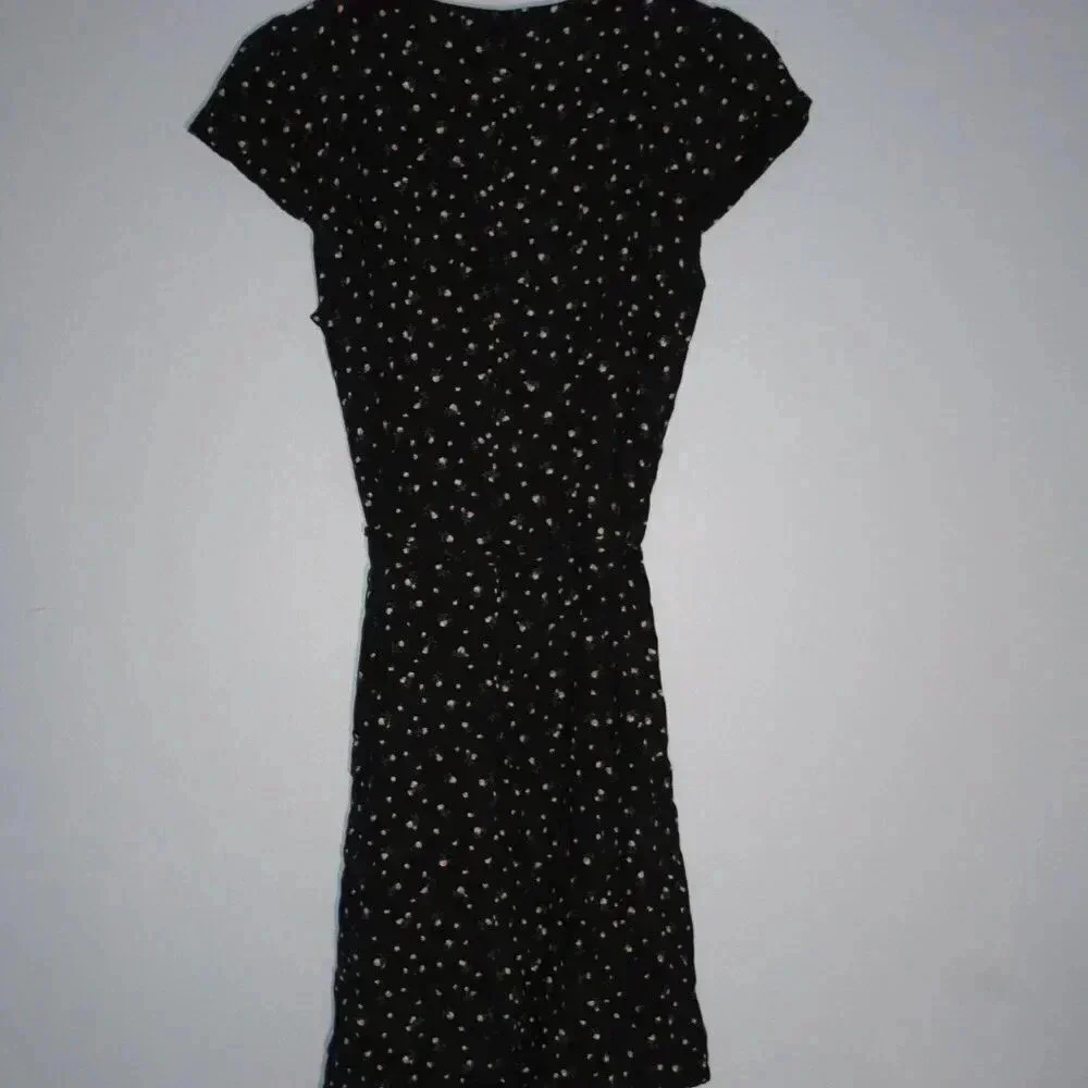 Brandy Melville Mini Floral Print Wrap Dress One Size - Picture 11 of 13